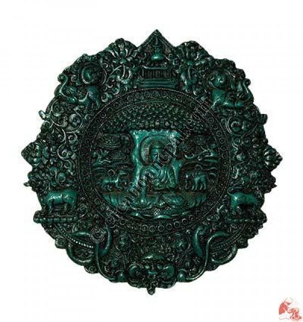 Turquoise color meditation Buddha