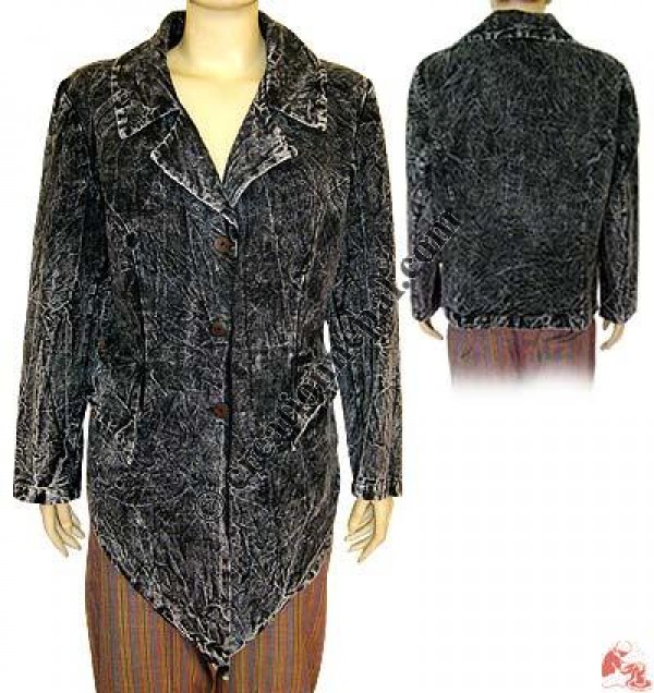Front swirl shyama cotton ladies coat