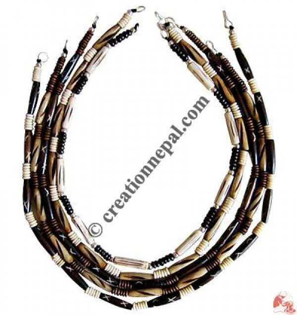 Bone assorted design necklace1