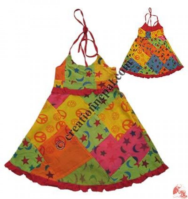 Khaddar patch-work dori dress