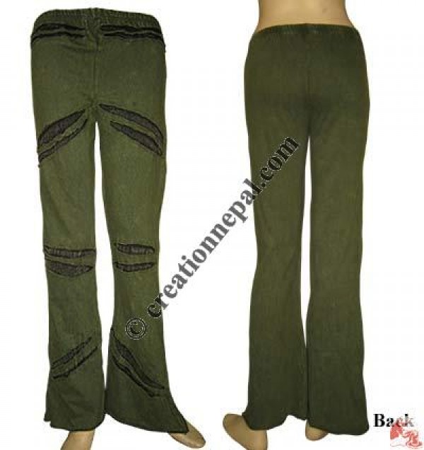 Inner patch rib trouser