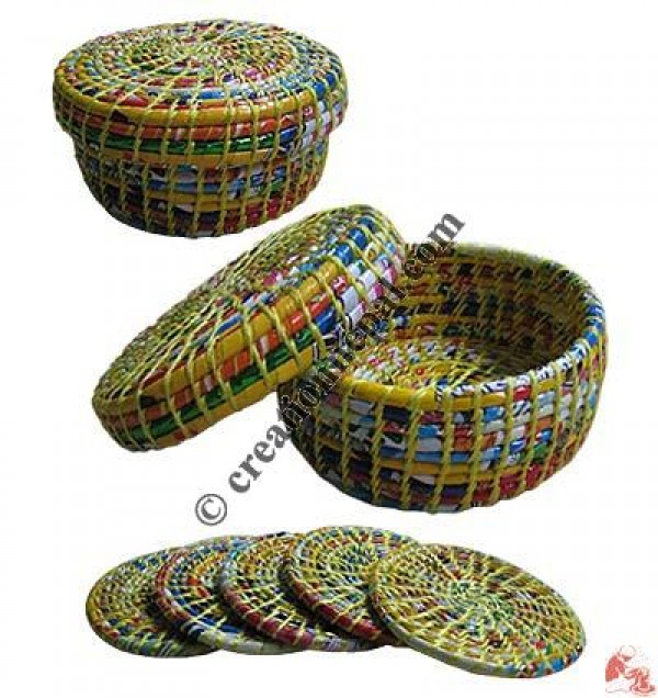 Coaster set with box1