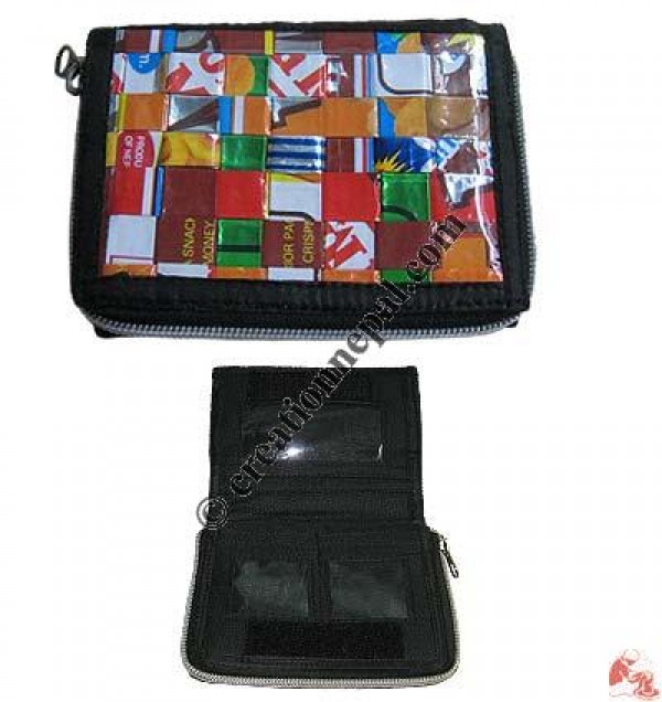 Round zipper purse