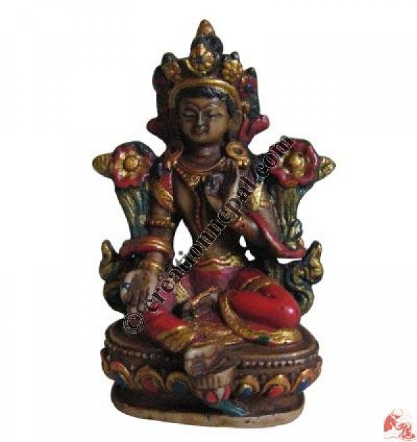 Green Tara resin statue2