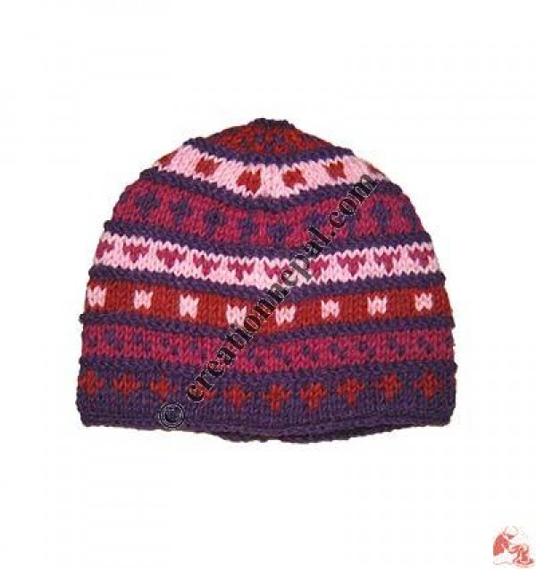 Striped woolen hat