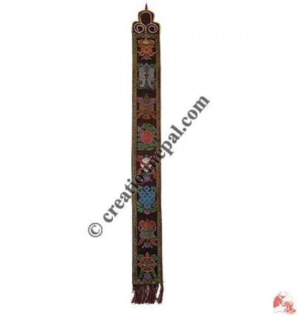 Woven large Tashi Targey wall hanging