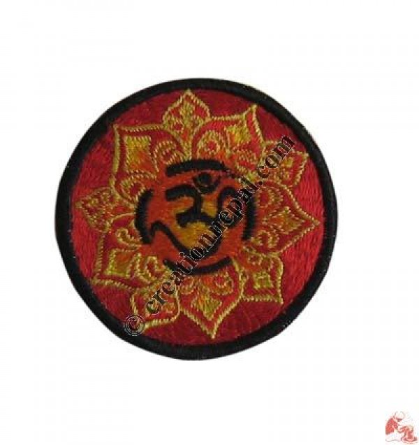 Small size Om over lotus badge