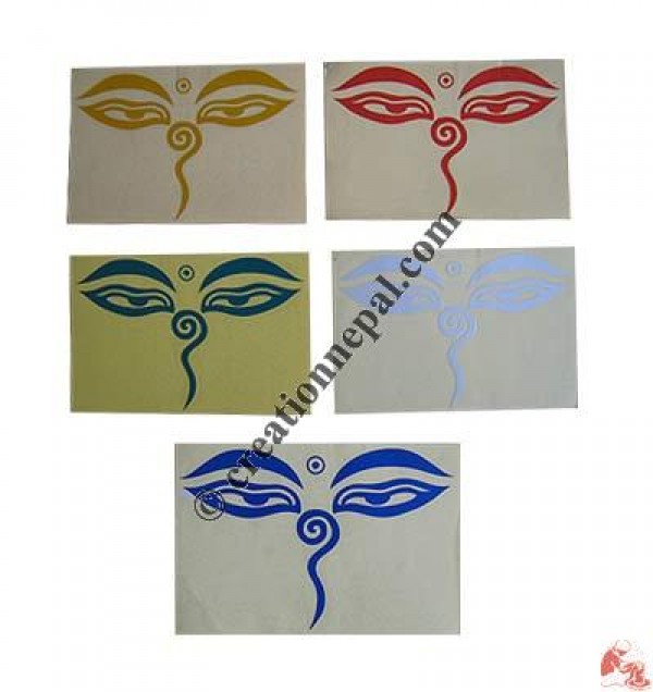 Big Buddha eye sticker (packet of 10)