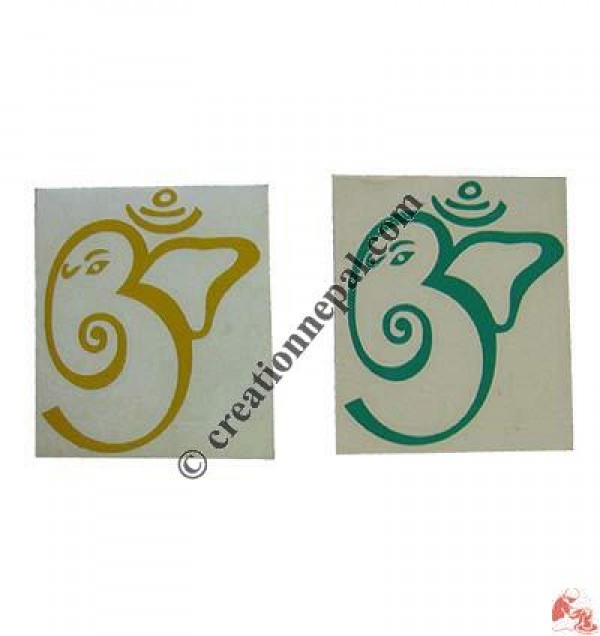 Small Ganesh-OM sticker (packet of 10)