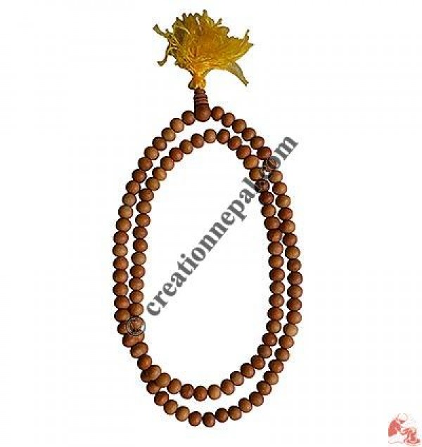 Pure Sandalwood 8 mm 108 beads mala