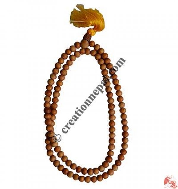 Pure Sandalwood 7 mm 108 beads mala