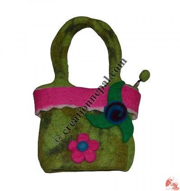Felt evening bag
