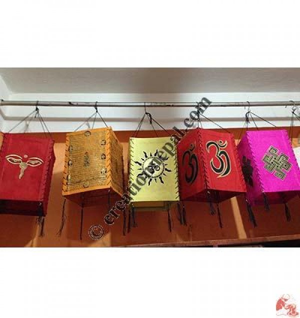 Colorful printed paper lampshade2