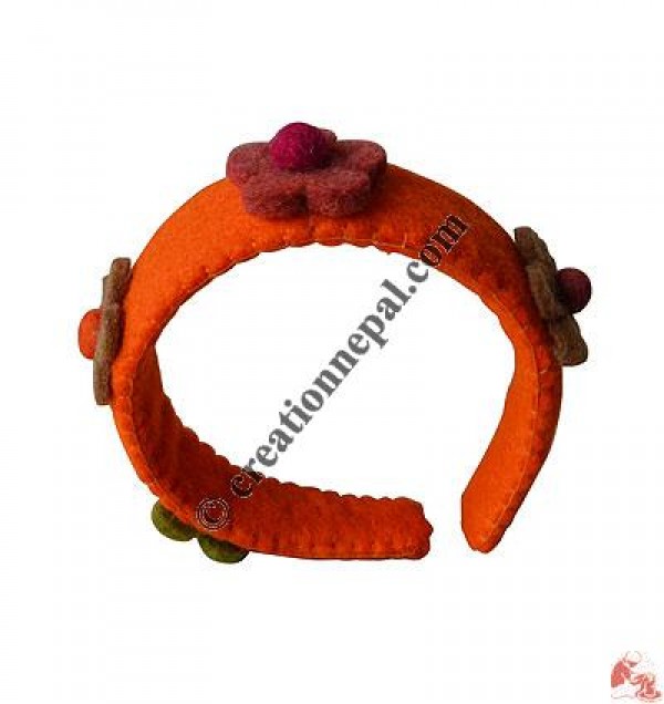 Felt flower head band