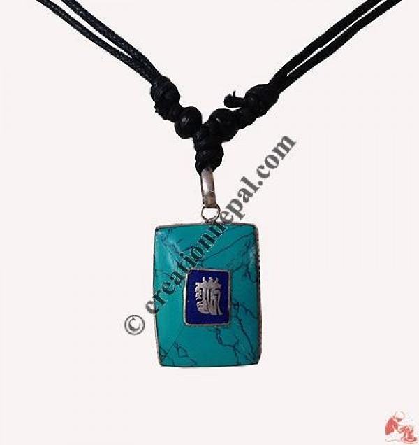 Kalchakra rectangle pendant