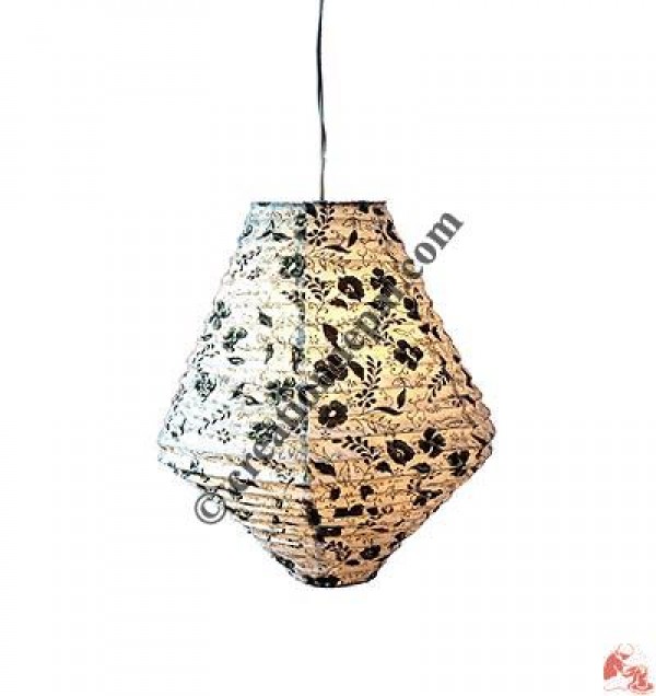Both ends norrow 6-corner lampshade