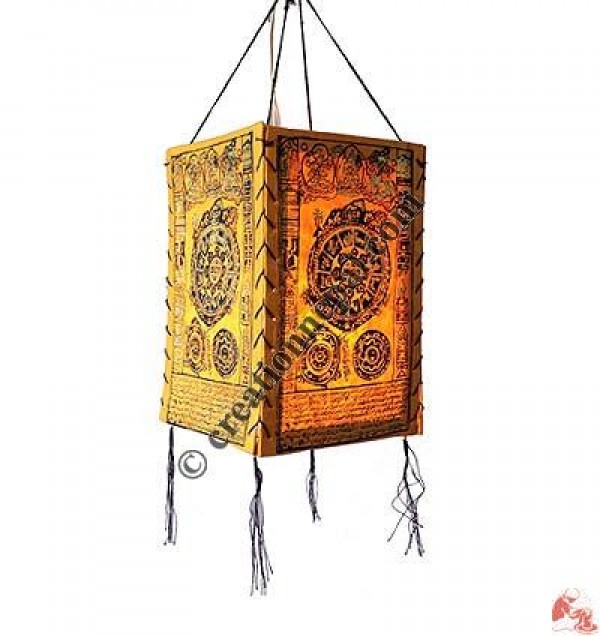Mandala print 4-fold lampshade