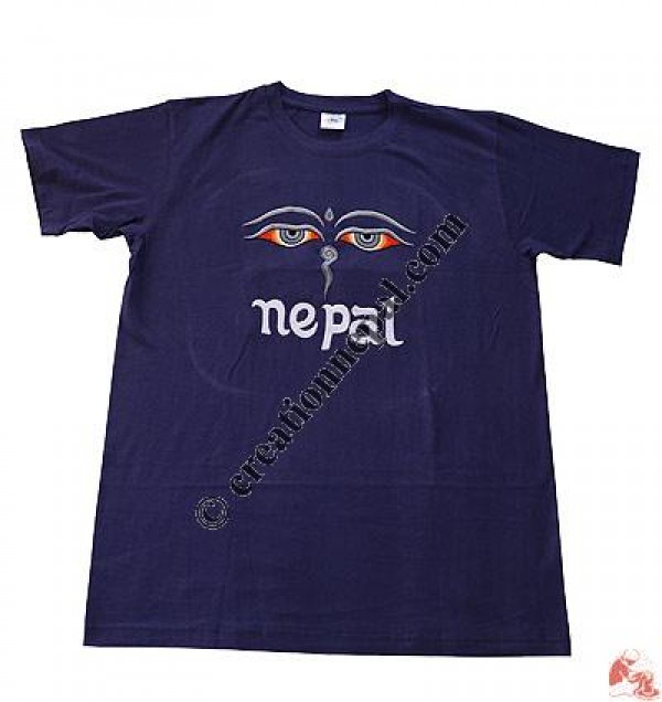 Buddha-Eye embroidery tshirt