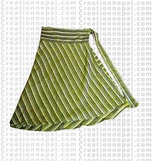 Cotton wrapper skirt 5