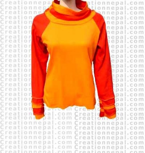 Rib cotton ladies top 12