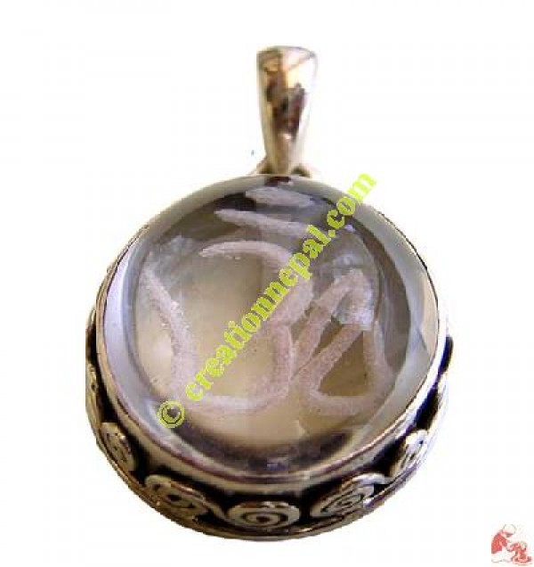 Crystal om pendant