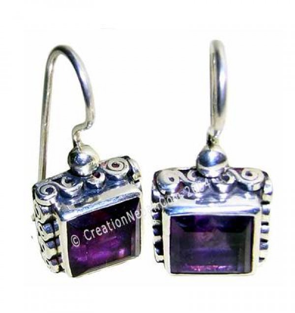 Square stone Earring