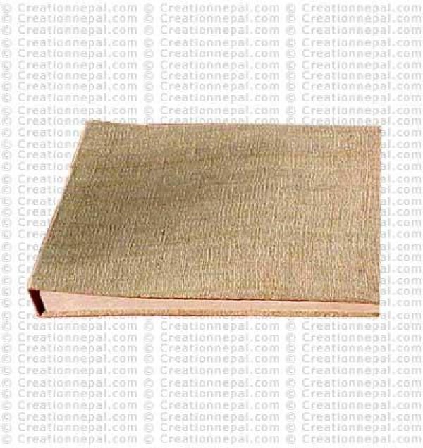 Hemp fabric patch cover photo album