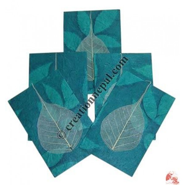 Plain Bodhi leaf patch cards 2 (packet of 5)