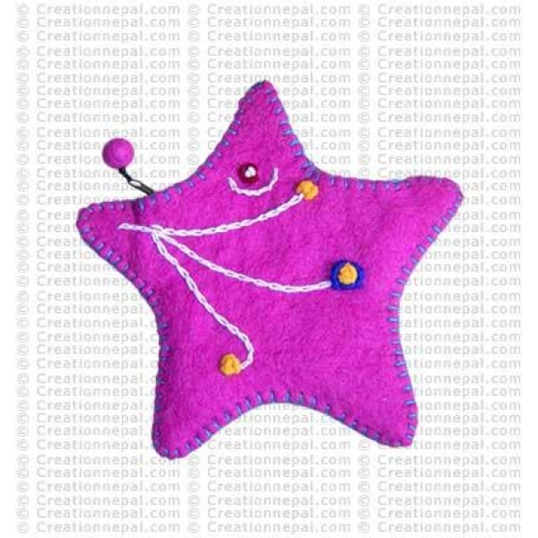 Felt star shape coin purse