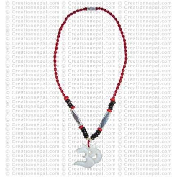 Sanskrit Om Amulet necklace 1
