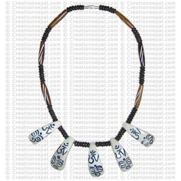 Om Buddha-eye necklace