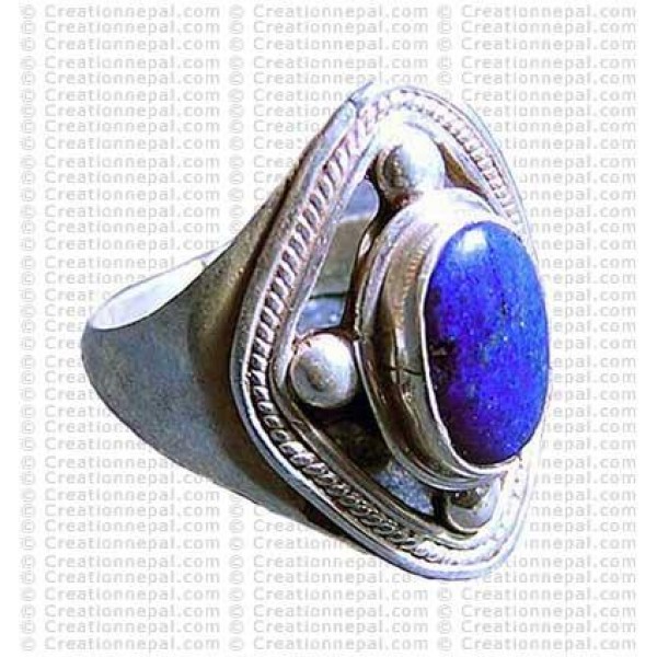 Lapis stone finger ring 1