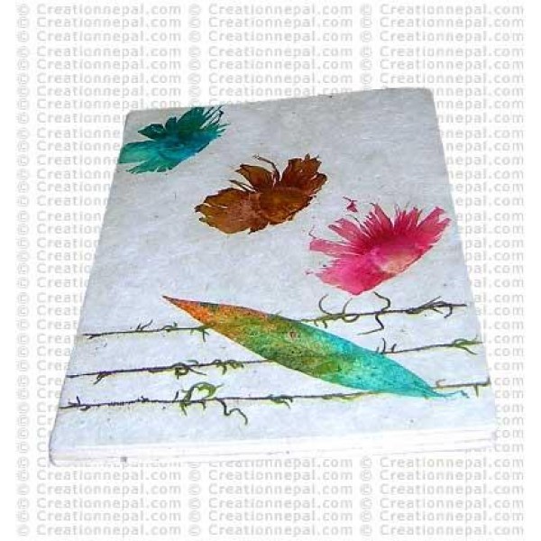 Leaf and flowers notebook-2