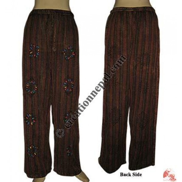 Creation Nepal Block print khaddar trouser Handicrafts Clothing, Dharma ...