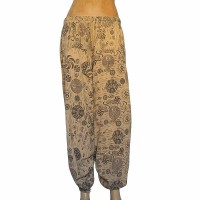 Om Mantra-Chakra prints cotton trouser