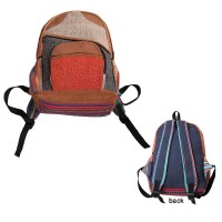 Leather-Hemp-Gheri backpack