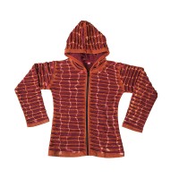 Razor cut rust color hoodie