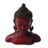 Large size half body resin Buddha