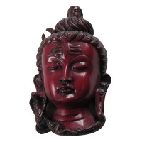 Antique red small Shiva mask 7 inch