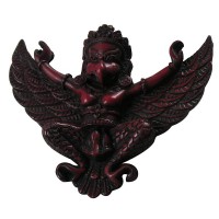 Antique red Garuda mask 6 inch