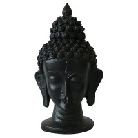 6 inch Black color Buddha head