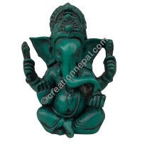 6-inch turquoise color Ganesh