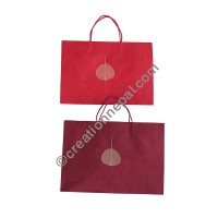 Decorated Lokta horizontal large bag