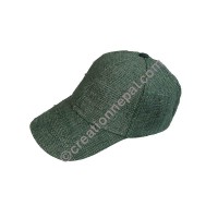 Hemp baseball green cap