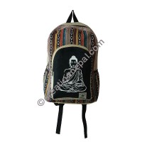 Buddha hemp-cotton backpack