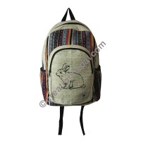 Rabbit hemp-cotton backpack