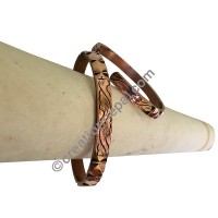 Cupper carved bangle