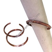 2-face carved cupper bangle