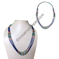 Lapis tiny beads necklace