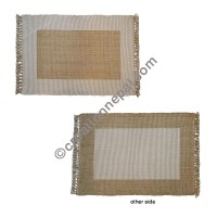 Dining table placemat beige white